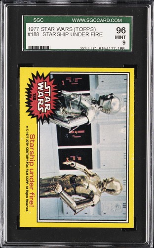 1977 Topps Star Wars #188 Starship under fire! — SGC 9