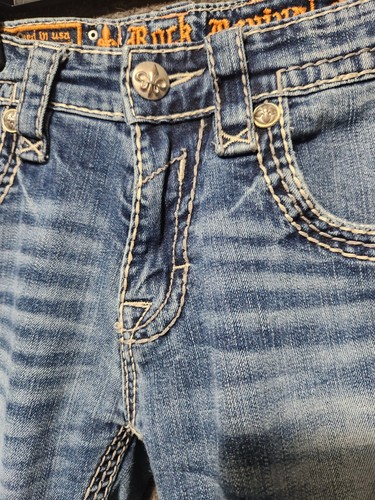 Rock Revival Gavin Relaxed Straight Jeans Mens Size 31x32 - Picture 2 of 11