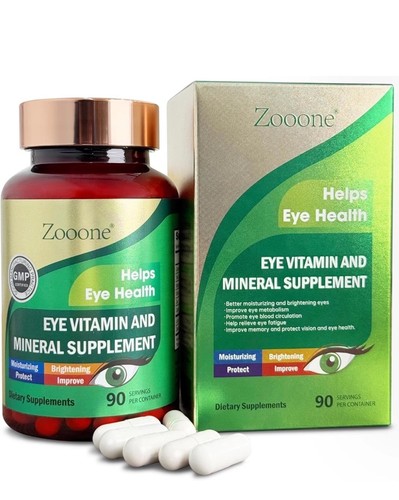 Zooone- Lutein Eye Vitamins to Support Eye Health 2 X 90 Capsules (180) Exp 2/27 - Picture 1 of 9