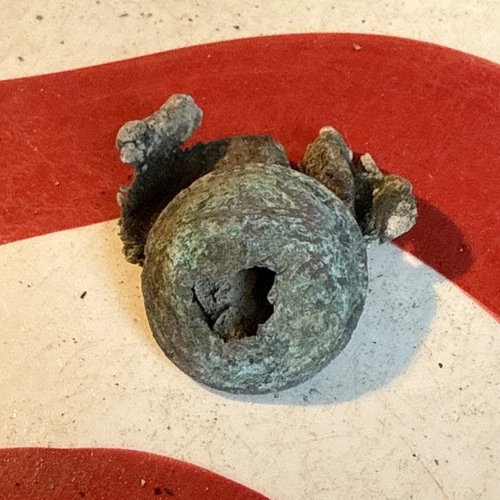 Dug Civil War 💥 🇺🇸 💣 Confederate Georgia Coat Button With Cloth
