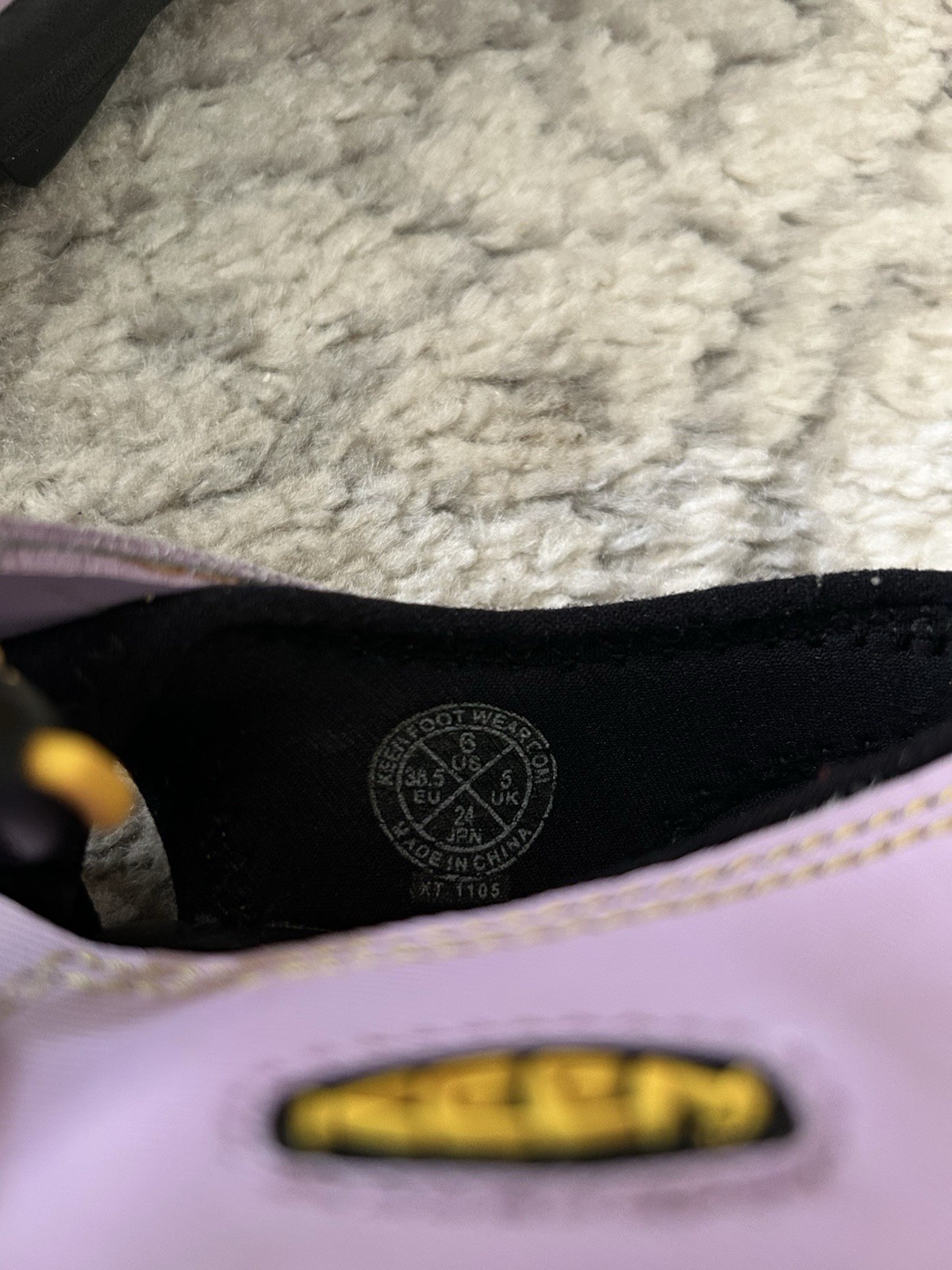 Sandali Keen donna taglia 6 viola chiaro chiusura pizzo scarpe impermeabili outdoor