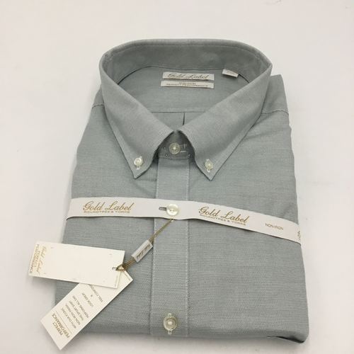 Camisa de vestir Gold Label Roundtree & Yorke lisa sin planchar, verde menta, 3XT - Imagen 2 de 2