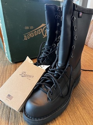 Danner Fort Lewis 10” Black Leather Lace Up Combat Boots Danner Ft Fort Lewis 10 main image 4