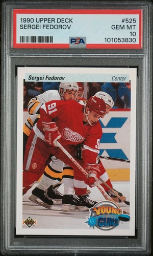 1990 UD #525 SERGEI FEDOROV ROOKIE RC PSA 10
