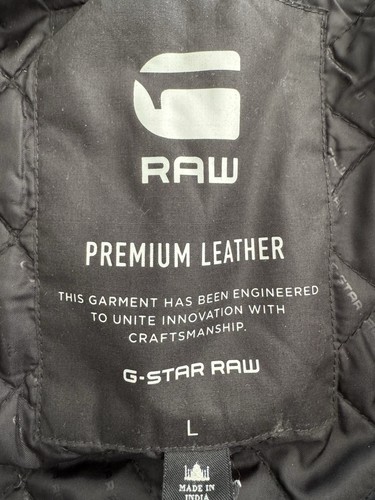 G-Star Lederjacke Schwarz, hochwertig, Größe L Top Zustand - Bild 5 von 8