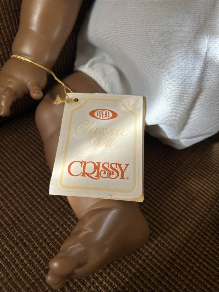 Vtg Ideal 1972 Baby Crissy Grow Hair Doll 24" African American Original Romper - Image 2 of 4