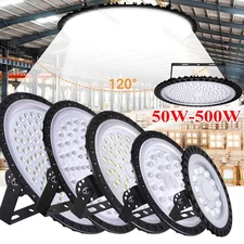 LED High Bay Lights UFO 500W 300W 200W 100W 50W Warehouse Led Shop Light Fixture