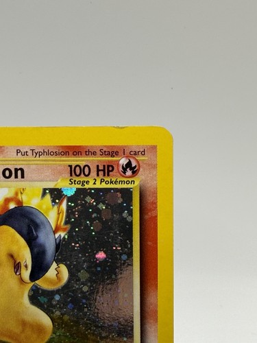 Typhlosion Holo Neo Genesis 17/111 Pokemon Card SWIRL - Picture 4 of 11