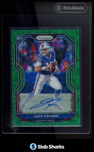 2020 PANINI PRIZM #310 JAKE FROMM ROOKIE AUTO GREEN SCOPE RC ROOKIE /75