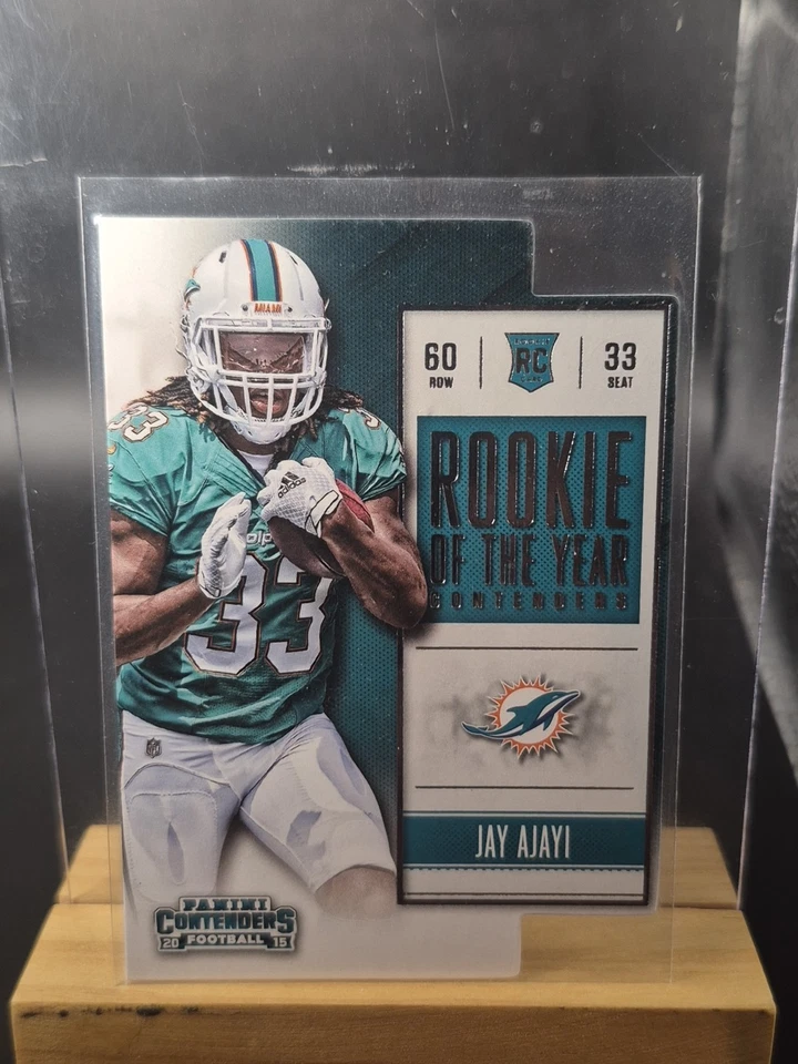 2015 Contenders ROOKIE OF THE YEAR ROY-17 Jay Ajayi RC DIE CUT - Image 2 of 3