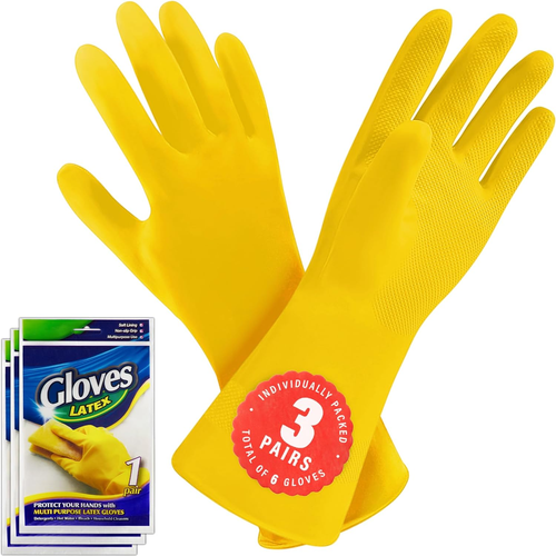 3 o 6 pares guantes limpieza reutilizables cocina hogar proteccion resistente - Bild 10 von 12