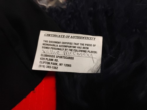 Willie Mccovery Signed And Authentic Certified Hat - Bild 3 von 5