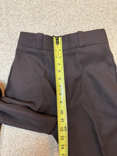 NWT Vintage Hercules Women's Uniform Trousers Pant Brown Sz 6 Polyester - Picture 10 of 12