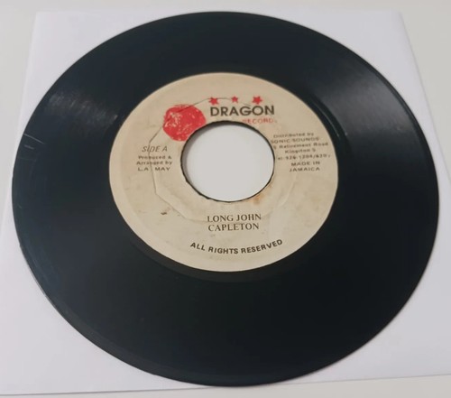 Capleton - Long John / Version Vinyl 45 - 1991 Red Dragon - Jamaica - Picture 2 of 6
