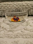 Vtg Anchor Hocking Rooster Chanticleer Farmhouse Lg Mixing Bowl 1.5 QT Sunrise