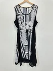 TS Taking Shape Midi Dress Women 22 Sheer Waist Tie Sleeveless Casual Party
