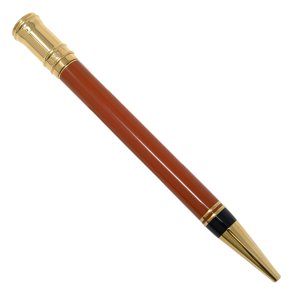 Parker Duofold Orange with Gold Trim Ballpoint Pen (Cir