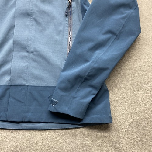 REI Regenjacke Damen extra klein gefüttert Langarm Cinched Kapuze Taschen Logo - Bild 2 von 12