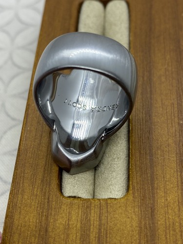 Kendra Scott Kit Cocktail ring Sample Protoype blue lace agate Hematite 7 - Picture 8 of 16