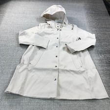 New Stutterheim Stockholm Jacket Womens 2xs Xxs Hoodie Rain Coat Heavy Snap Sand