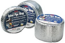 Reflectix SPW0202506 Pipe Wrap Insulation Foil, Standard Edge, 2 In. x 25 Ft. -