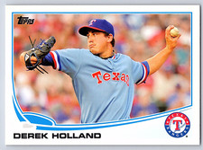 2013 Topps Series 2 Base # 591 - Derek Holland - Texas Rangers