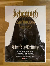 BEHEMOTH SWEDISH LIVE POSTER LIVE 2025!! POLISH DEATH METAL FROM GDANSK!! WOW!!