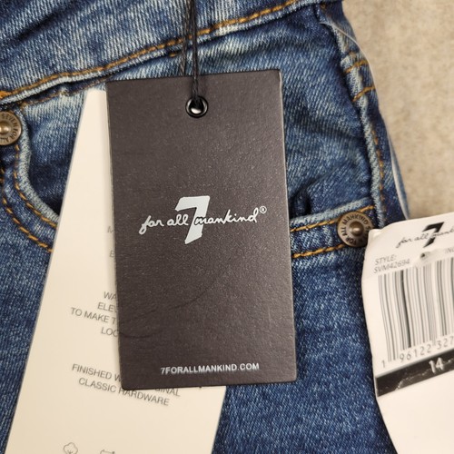 7 For All Mankind Slimmy Slim Straight Leg Jean Size 14 NWT - Picture 4 of 13