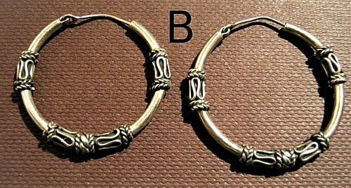 Ohrringe,Creolen,925er Silber,Handarbeit,verschiedene Designs! - Picture 3 of 4