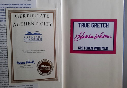 Governor Gretchen Whitmer TRUE GRETCH Signed Autographed 1st Ed HC/DJ Michigan - Bild 2 von 5