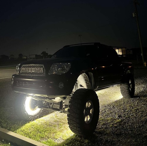 17.5" 5-Row White LED Wheel Ring Lights Jeep Ford Chevrolet Chevy Ram Underglow - Picture 15 of 20