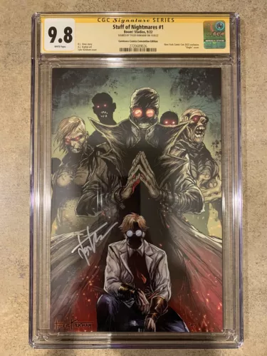 STUFF OF NIGHTMARES #1 CGC 9.8 S/S TYLER KIRKHAM NYCC EXCL LTD 14/1000 W/ #COA⚡️