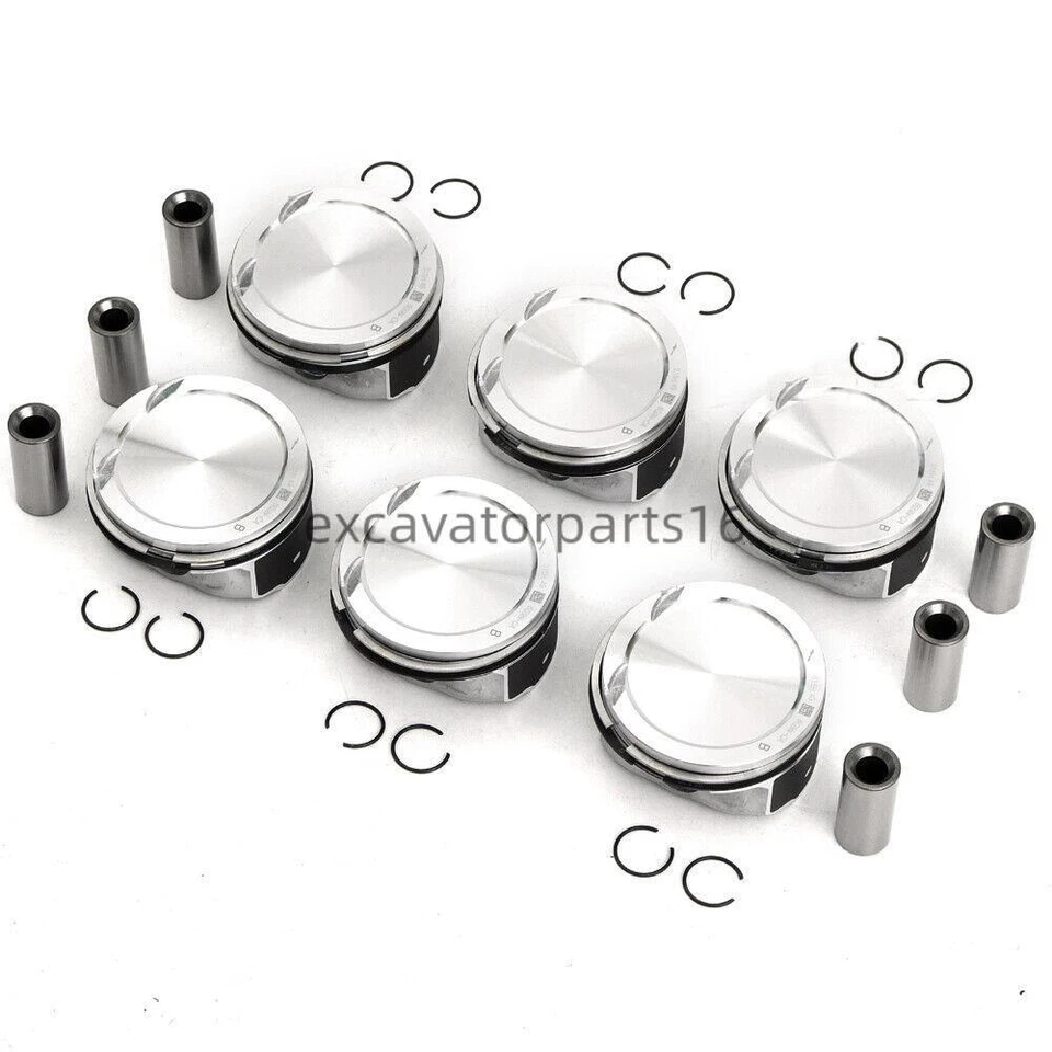 6Pcs Pistons Rings Set STD 30750274 For Volvo S80 V70 XC60 XC70 XC90 3.2L B6324S - Image 2 of 4