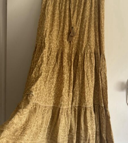 Spell & The Gypsy Maxi Skirt Size L Wild Thing Animal Print Leopard neutral tan - Picture 8 of 11