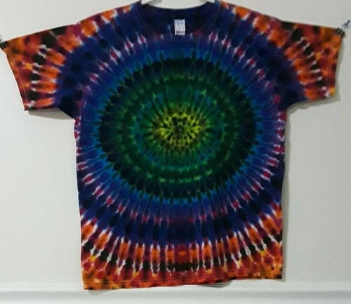 Nueva Camiseta Tie Dye Youth L Mangas Cortas Alstyle o Gildan 100% Algodón - Imagen 12 de 18