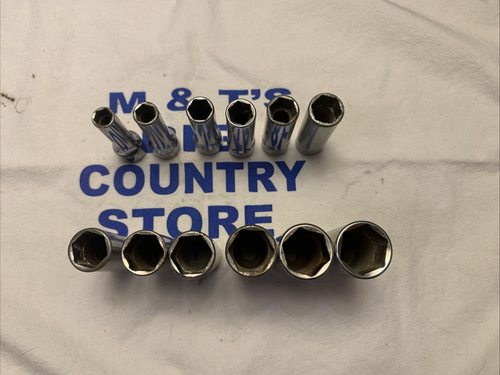 Snap-on 3/8" Drive Metric Deep 6pt 12pc Chrome Socket Set 8mm - 19mm 212SFSMY - Picture 7 of 8