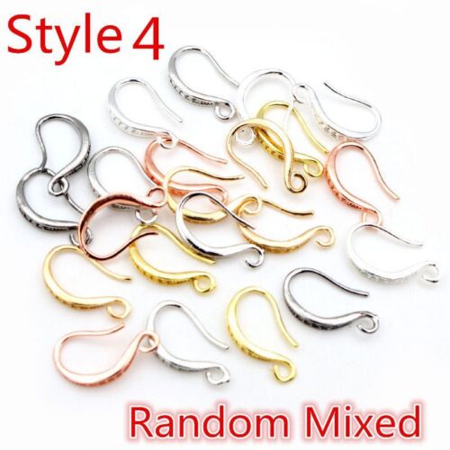 Silver Gold Plated Hook Earrings Jewelry Accessory Copper Earring 20pcs 17x10mm - Picture 26 of 40