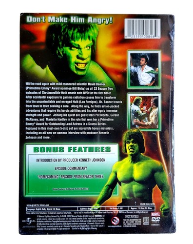 Der unglaubliche Hulk - Die komplette zweite Staffel (DVD, 2007, 5-Disc Set) - Bild 2 von 2