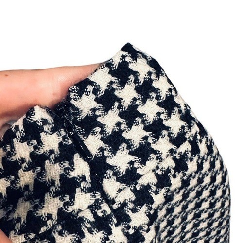 Vintage Hugo buscati Collection 100% wool blazer women’s Black White Houndstooth - Picture 5 of 8
