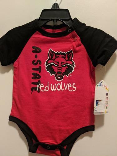 Arkansas State Red Wolves Infant 3/6 Months Red Bodysuit NWT - Picture 3 of 6