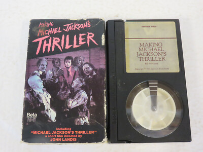 MAKING MICHAEL JACKSON'S THRILLER MUSIC VIDEO BETA BETAMAX