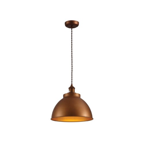 Brooklyn Vintage Metall Kuppel Anhänger Licht Zinn Kupfer Gold Messing E27 TEKLED - Bild 29 von 32