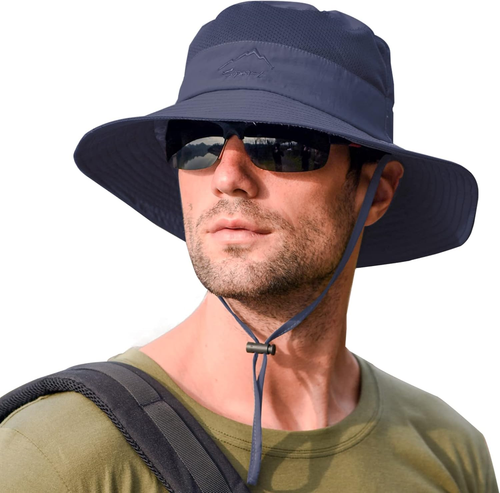 Sun Hats Men Women Fishing UPF 50+ Breathable Wide Brim Summer UV Protection - Picture 12 of 41