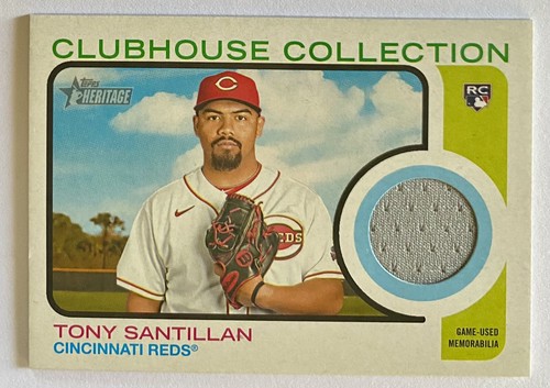 TONY SANTILLAN RC 2022 TOPPS COLECCIÓN CLUBHOUSE CCR-TSN RECUERDOS USADOS EN JUEGOS