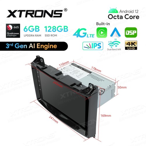 AUTORADIO ANDROID 12 STEREO MERCEDES CLASSE A B SPRINTER VIANO VITO 6/128GB - Foto 9 di 10