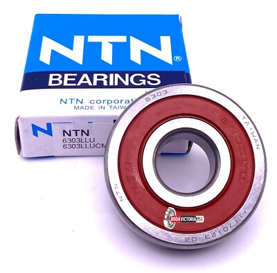 NTN 6303 LLU C3 BALL BEARING, RUBBER SEALED 6303 2RS 17x47x14 mm