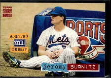 1994 Topps Stadium Club Rookie #201 JEROMY BURNITZ New York Mets RC D4