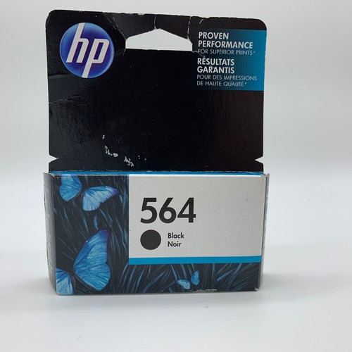 ~NEW~ HP 564 Black Ink Exp.12/17 Printer Ink SEALED Genuine - Picture 2 of 5