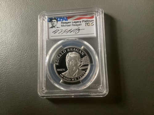 2016 $250 COOK ISLANDS -1 OZ PLATINUM-RONALD REAGAN LEGACY SERIES PCGS PR69 DCAM