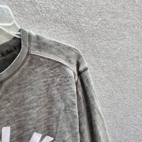 PINK Women Sweatshirt XS Gray Logo French Terry Long Sleeve Pullover - Picture 3 of 8